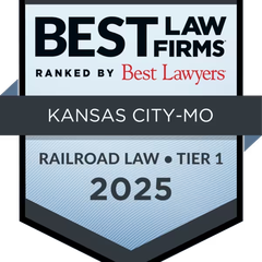 Best Law Firms 2025, Kansas City, MO, Railroad Law, Tier 1