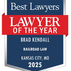 Best Lawyers Lawyer of the Year 2025, Railroad Law, Kansas City, MO: Brad Kendall