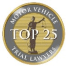 Motor Vehicle Trial Lawyers - Top 25 Badge - Kendall Law Group LLC