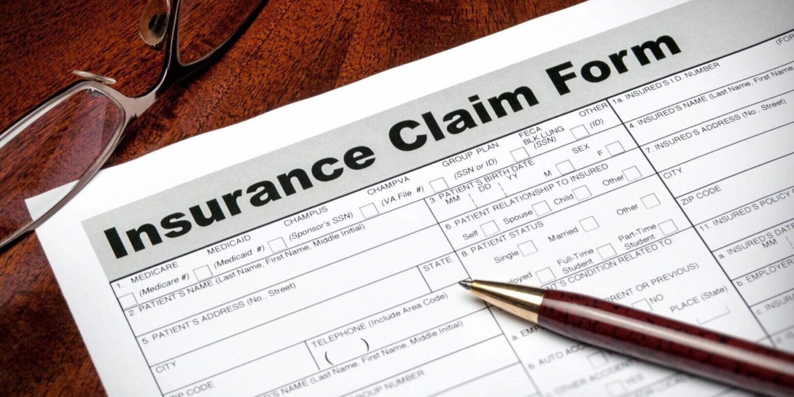 Insurance claim form graphic